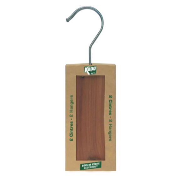 Etui cintres en bois de cèdre - K.PRO