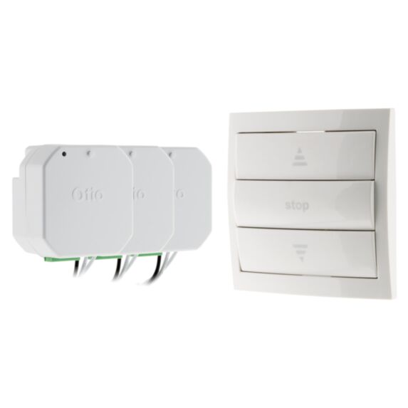 Pack interrupteur + 3 modules volets roulant - OTIO