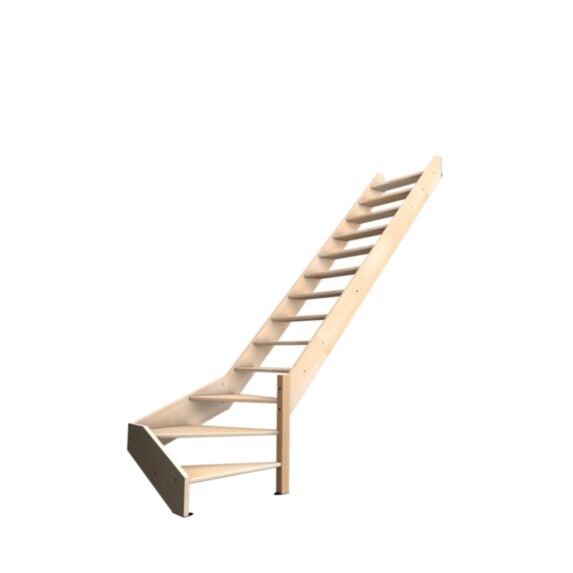 Kit escalier NOSTRA 1/4T D sans garde-corps