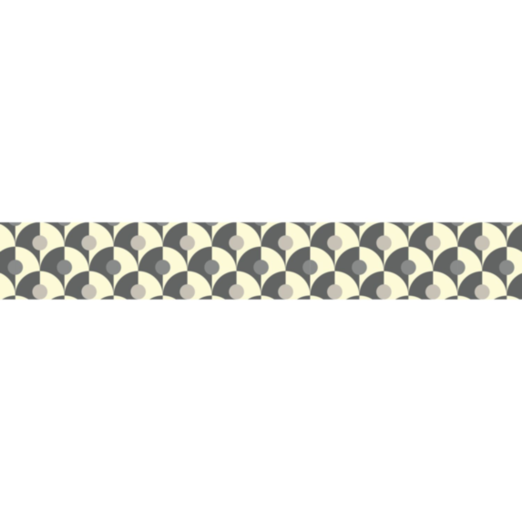 Frise Adhésive Art Déco 5x300cm Gris - PLAGE