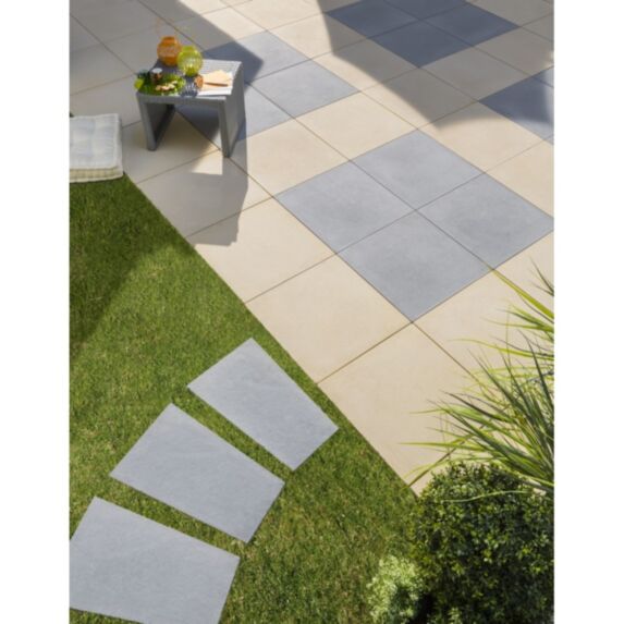 Dalle de terrasse sabline, ton pierre 50 x 50 cm