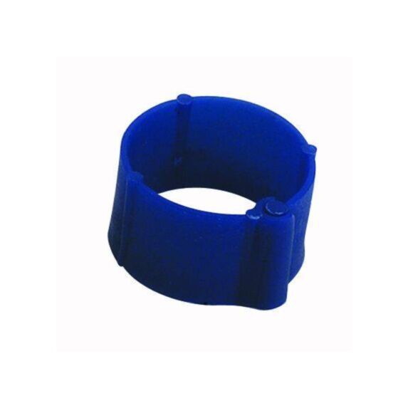 25 Bagues à clips Ø12mm Bleue - CHICK’A