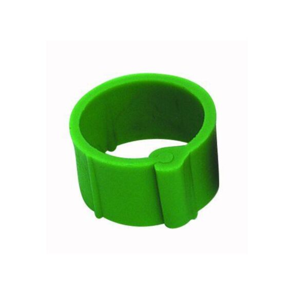 25 Bagues à clips Ø12mm Verte - CHICK’A