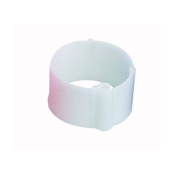 25 Bagues à clips Ø12mm Blanche - CHICK’A
