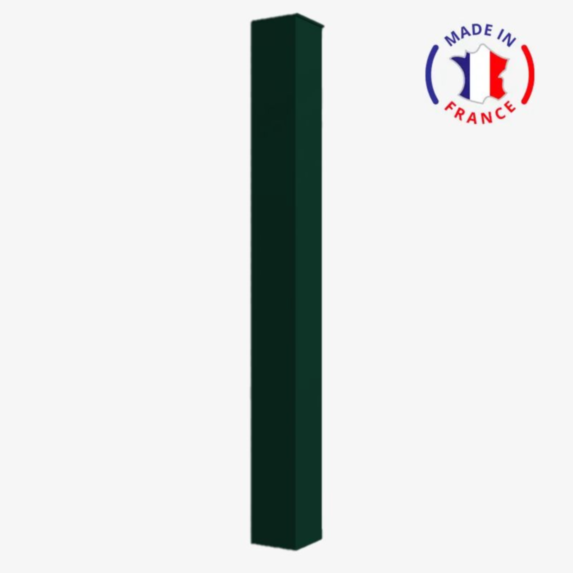 Poteau support alu sur platine H1,6m 150x150mm Vert - PACKIT