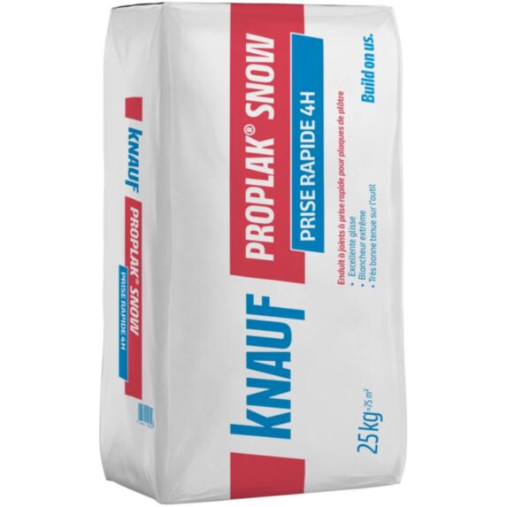 Enduit Knauf Proplak Snow 4H 25kg - KNAUF INSULATION