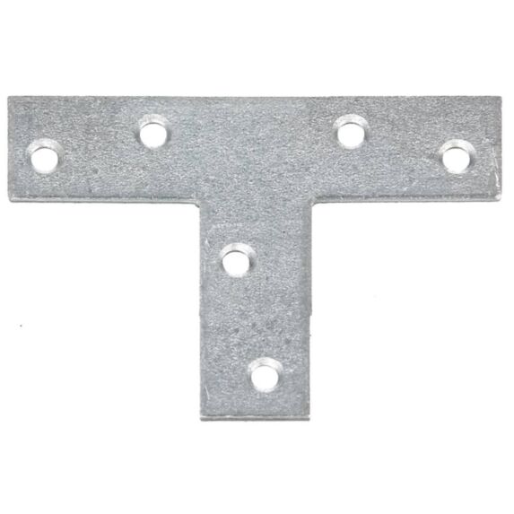 Platine d'assemblage en T 16x50x2mm Ø3,8mm 6 trous - ALBERTS