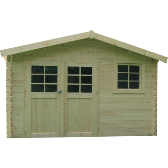 Abri jardin Chimay 3,58x2,98m surface utile 9,18m² - SOLID