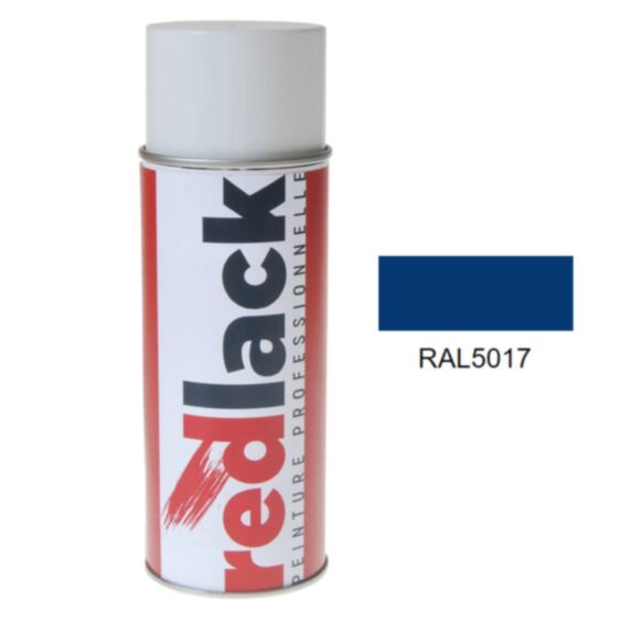 Peinture aérosol multisupport RAL 5017 Brillant 0,4L - REDLACK