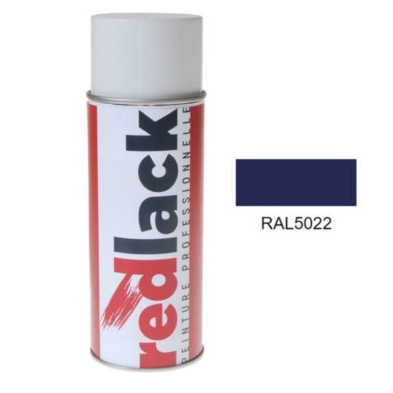 Peinture aérosol multisupport RAL 5022 Brillant 0,4L - REDLACK
