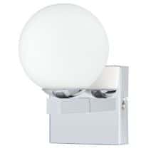 Applique miroir salle de bain Pandella acier chrome 40 x 400 mm LED incl.  7.4W 900 Lumens 4000K IP44 - EGLO - Mr.Bricolage