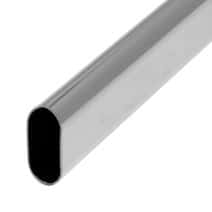 2 supports aluminium blanc pour tringle de penderie ø1,8 x 4 cm
