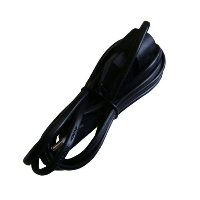 Rallonge électrique 230V 6A câble H05VV-F 2x0,75mm² longueur 5 mètres noire  - Mr.Bricolage