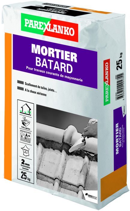 Mortier bâtard 25kg - PAREXLANKO - Mr.Bricolage