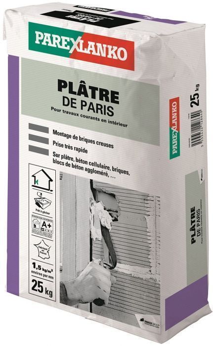 Plâtre de Paris 25kg - PAREXLANKO