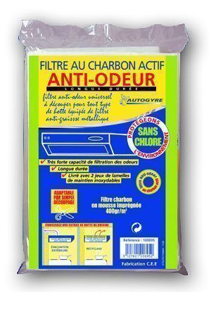 filtre hotte - anti-odeur longue durée - AUTOGYRE - Mr.Bricolage