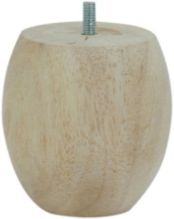 Pied de meuble boule bois brut H.90 Ø85mm - BAR PLUS - Mr.Bricolage