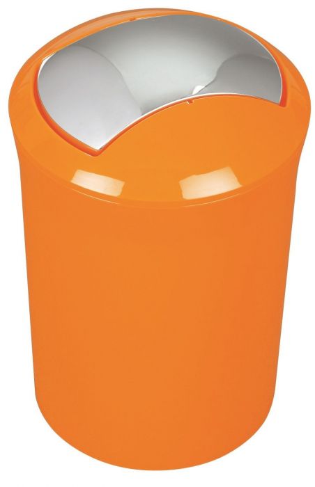 Poubelle de salle de bain 5L Sydney coloris orange - SPIRELLA
