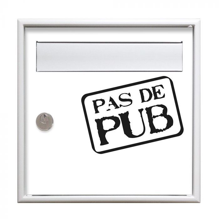 Boîte aux lettres stylis stop pub 1 porte - DECAYEUX