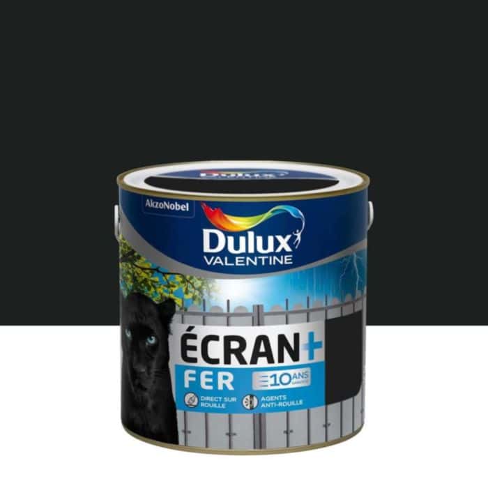 Peinture Ecran+ Fer Protection Antirouille Noir Mat 2L - DULUX