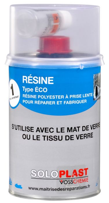 Résine polyester Soloplast type éco 2 KG - Espace Bricolage