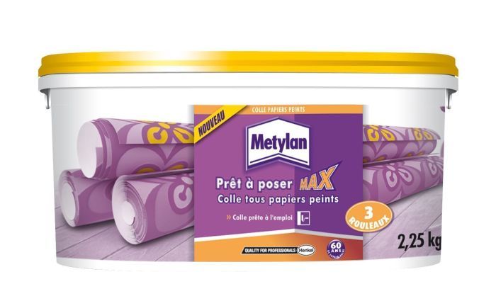 Colle Papier Peint Prêt à l'Emploi Max 2,25kg - METYLAN - Mr.Bricolage