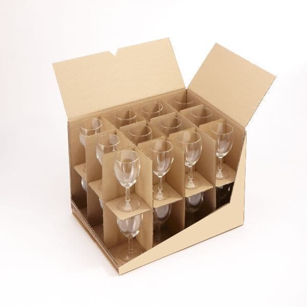 Pack Croisillon à verre pour carton Box N° 3, 3 Croisillons 25 casiers et 2  plaques intercalaires, emballage à la pièce