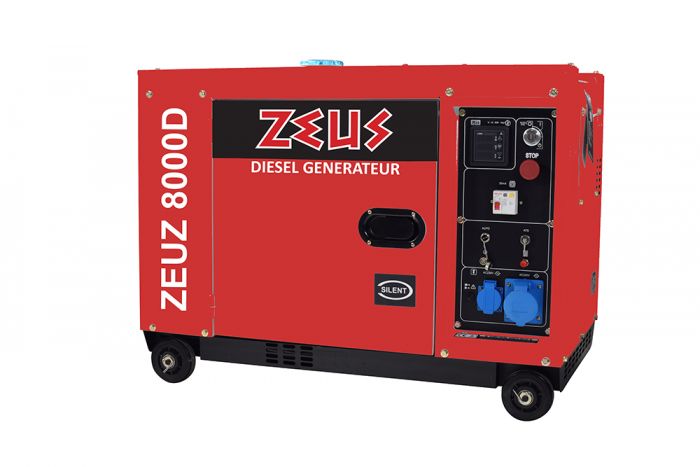 Groupe électrogène diesel insonorisé démarrage électrique - ZEUS -  Mr.Bricolage