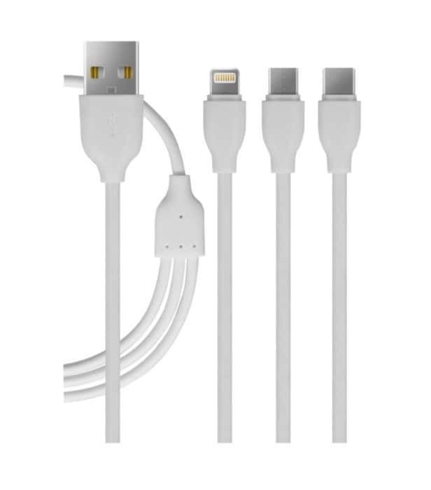 Câble Média - USB Prise Voiture et Lightning Prise spécifique