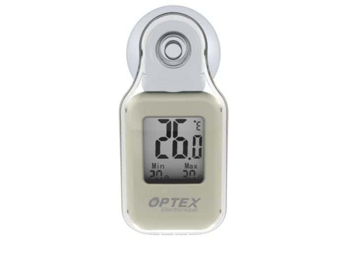 Thermomètre intérieur/extérieur sur ventouse - OPTEX