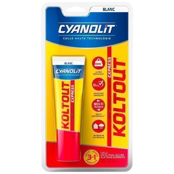 Colle Cyanolit spéciale caoutchouc et plastique - 50 ml - Colle bricolage -  Creavea