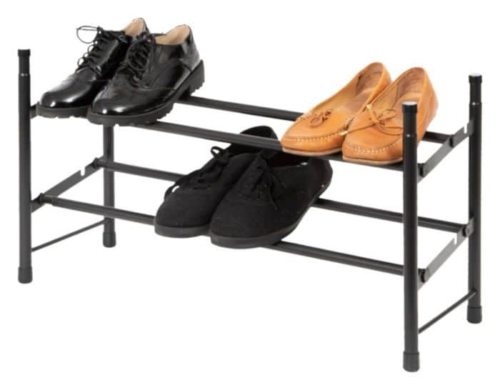 Range chaussures extensible noir 4 à 12 paires - COMPACTOR - Mr.Bricolage