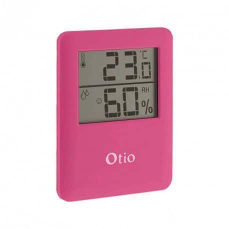 Thermomètre hygromètre intérieur magnétique rose – OTIO - Mr.Bricolage