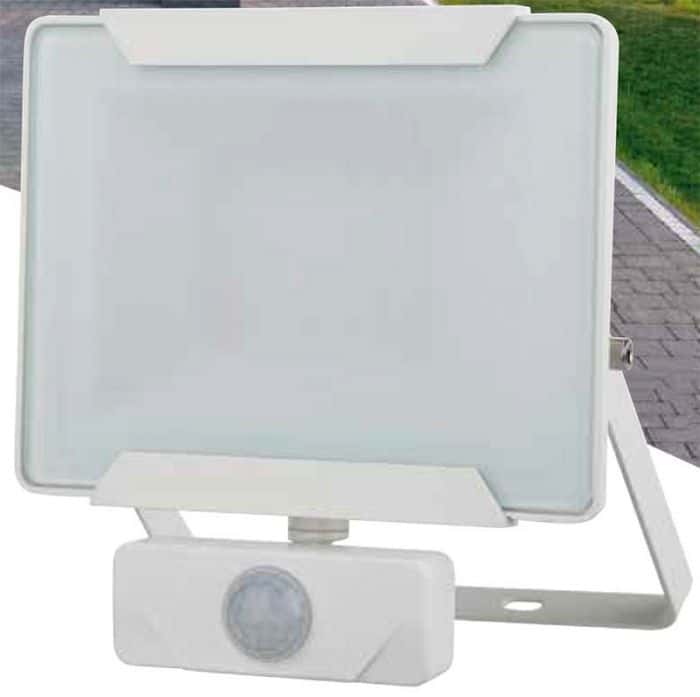 Projecteur extérieur LED détection Héra 30W 2100lm blanc - INVENTIV -  Mr.Bricolage
