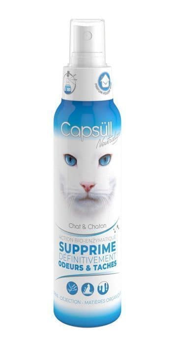 Spray anti-odeur urinaire pour chat et chaton 125mL Neutralizor - CAPSÜLL -  Mr.Bricolage