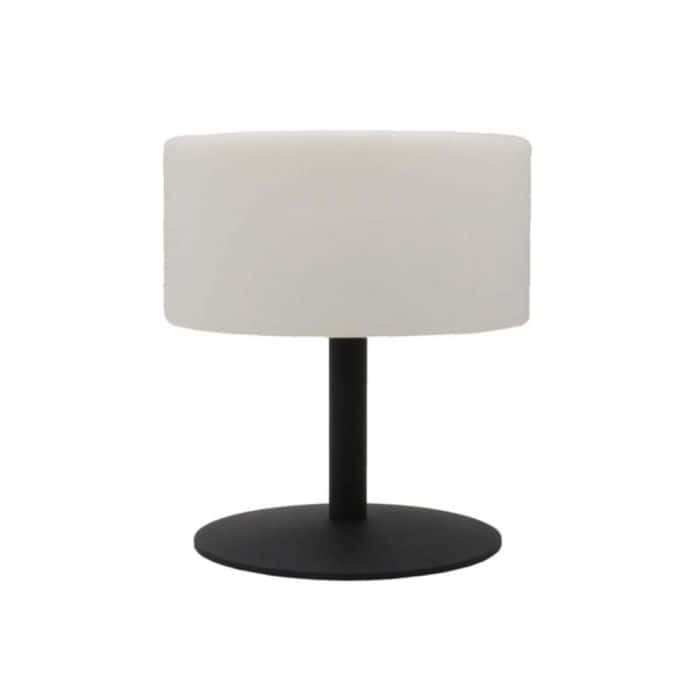Lampe de table LED sans fil Atlas Rock pied acier blanc chaud/blanc  dimmable h.19cm 1,2W - Mr.Bricolage