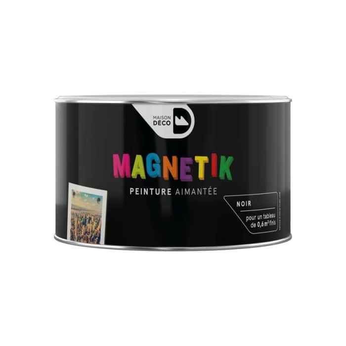 Peinture aimantée Magnétik Noir satin 0,2L - MAISON DECO - Mr.Bricolage