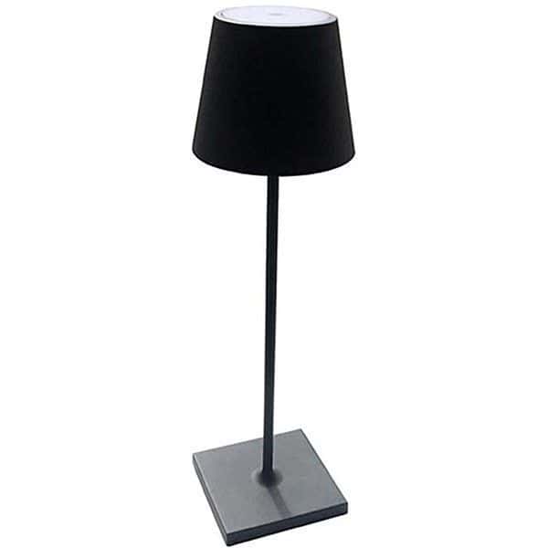 Lampe Bureau Touch Kelly Rock Led Sans Fil Aluminium Gris h38cm