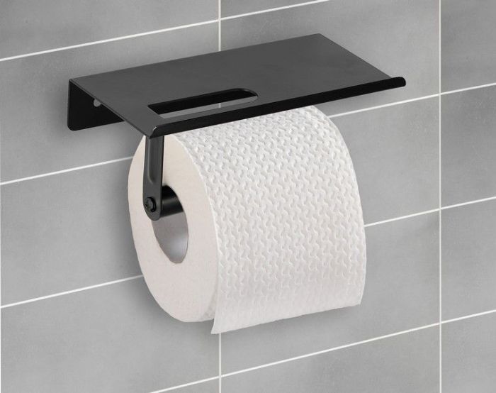 Allstar dérouleur papier wc walli noir - Mr.Bricolage