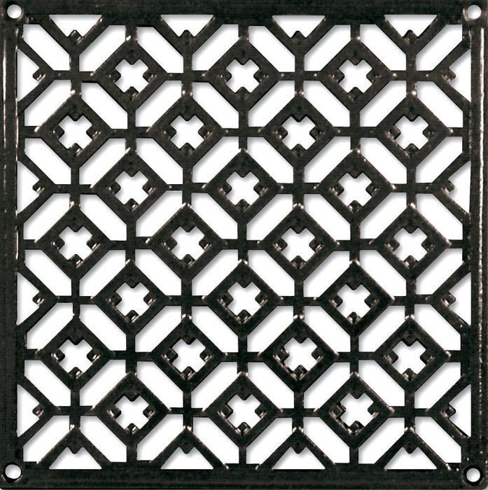 grille cheminée en acier noir gréné 60x15 - AUTOGYRE - Mr.Bricolage