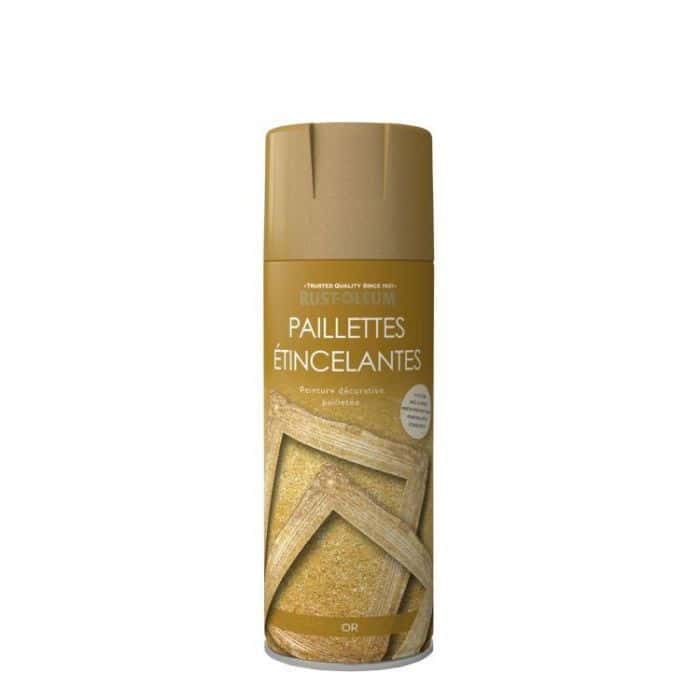 Bombe de peinture spray déco dorée 400ml - Provence Outillage