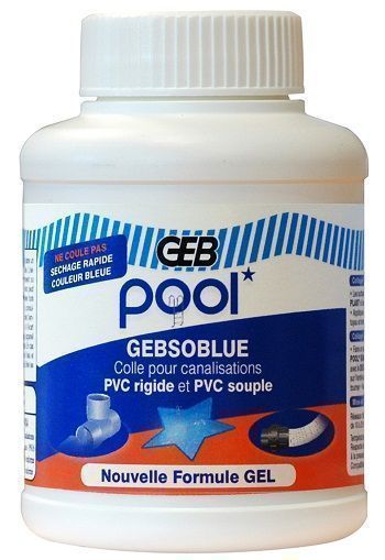 Colle pvc bleue piscine 250ML Geb - Cash Piscines
