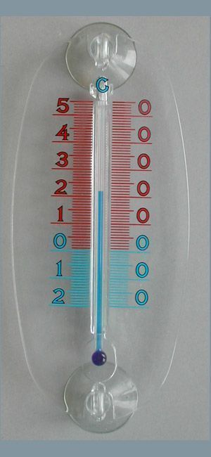 Wenko Thermomètre extérieur, thermometre extérieur Ventouse, à Fixer sur  Une fenêtre, Affichage en degrés celcius et Fahrenheit, sans Mercure,  Plastique, ø19,5 cm, Transparent : : Jardin