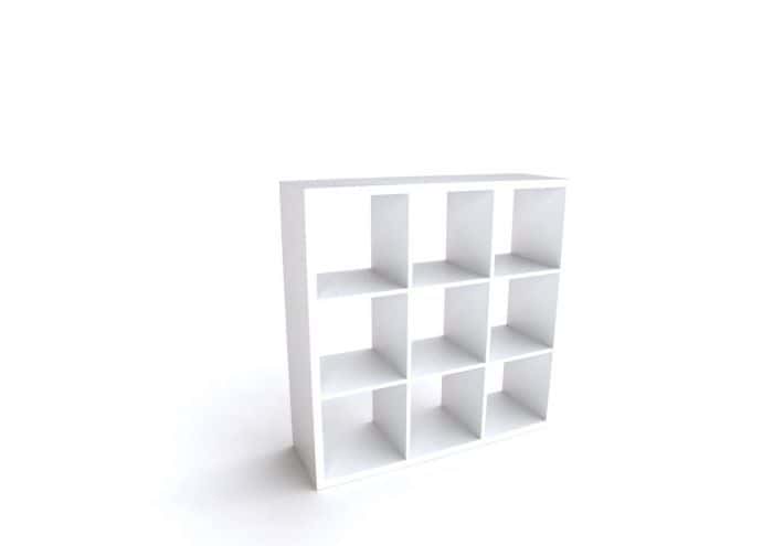Etagère cube 9 cases - Blanc