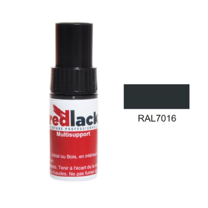 Peinture flacon retouche RAL 7016 Mat - REDLACK - Mr.Bricolage