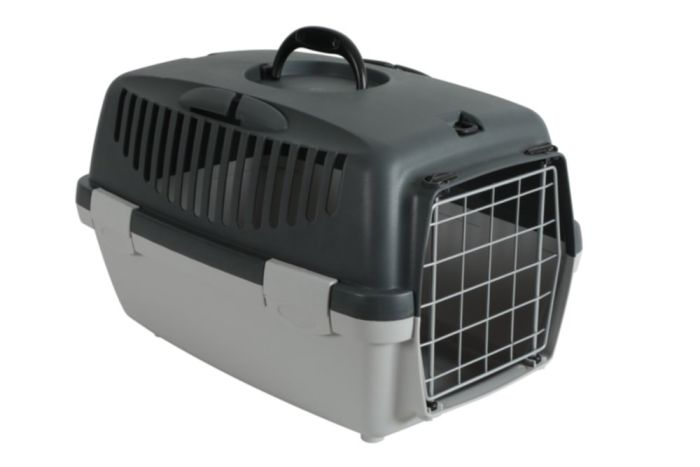 Caisse de transport avec bac de rangement pour chien et chat