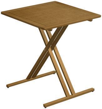 table haute pliante en eucalyptus - Mr.Bricolage