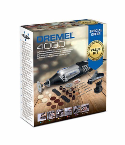 Coffret Dremel 4000 + 35 acc. + 2 adaptation - DREMEL - Mr.Bricolage