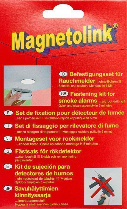 Pack détecteur de fumée + Fixation magnétique