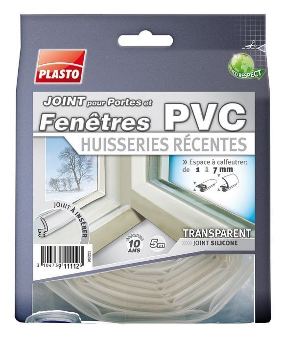 Joint transparent PVC huisseries récentes - Mr.Bricolage